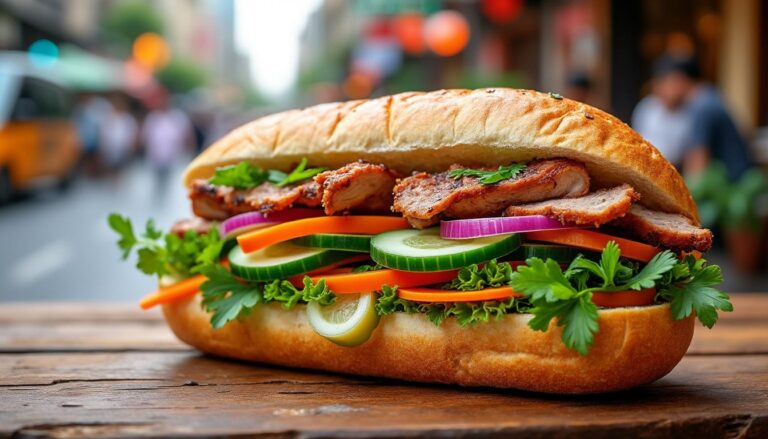 découvrez l'histoire et les saveurs uniques du banh mi, ce sandwich vietnamien traditionnel qui séduit les palais du monde entier.