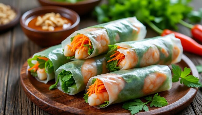 découvrez les goi cuon, les rouleaux de printemps vietnamiens frais et authentiques, préparés avec des ingrédients naturels pour une explosion de saveurs traditionnelles.