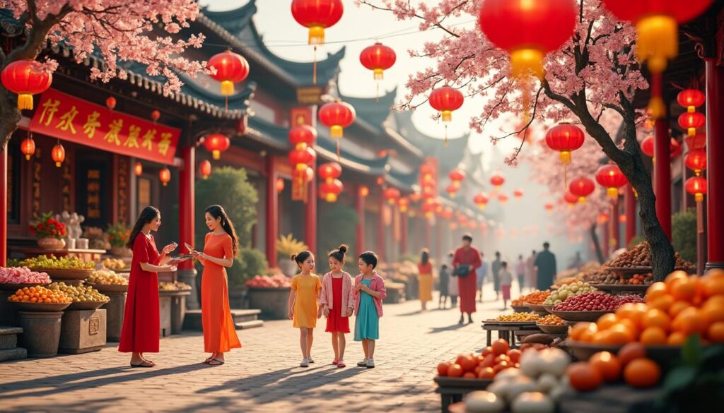 découvrez le têt, le nouvel an vietnamien, ses traditions, ses coutumes et comment les vietnamiens célèbrent cette fête culturelle riche et colorée.